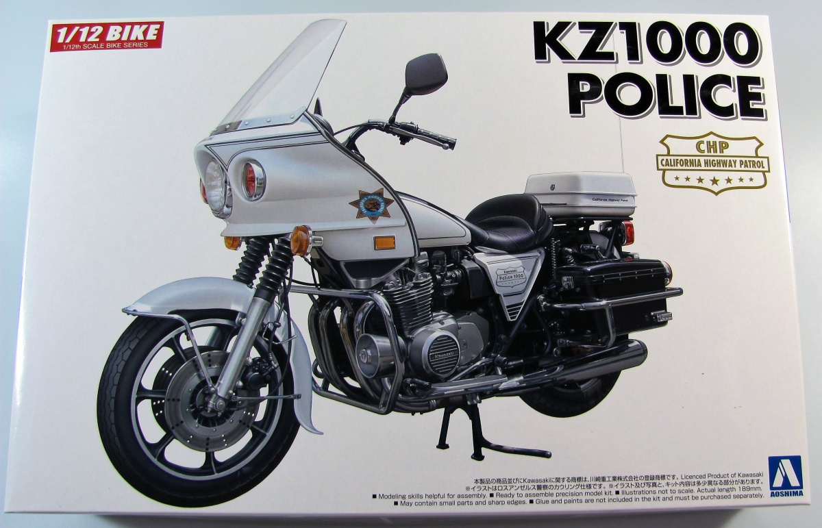 AOSHIMA Bike 54 Kawasaki Kz1000 Police 1/12 Kit Scale for sale online