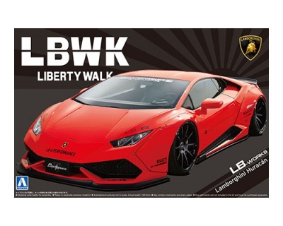 Lamborghini Huracan Liberty Walk LB-Works Ver. 1 Prepainted Model 1/24  - Aoshima