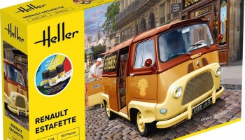 SLEVA 153,- Kč 20% DISCOUNT- RETRO Starter kit RENAULT ESTAFETTE NEW MOULD 1/24 - Heller