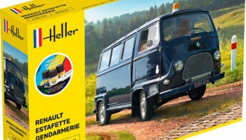 SLEVA 230,-Kč 30% DISCOUNT - STARTER KIT RENAULT ESTAFETTE GENDARMERIE NEW MOULD 1/24 - Helller