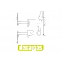 Large Rubber bonnet hooks - Type 1 1/12 - Decalcas