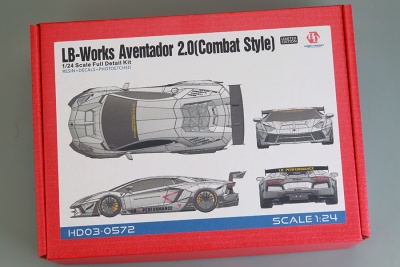 LB-Works Aventador 2.0 (Combat Style) Full Detail Kit 1/24 - Hobby Design
