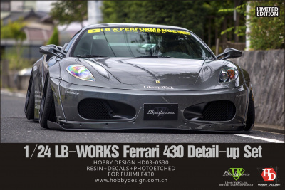 LB-Works Ferrari 430 Wide Body Kit resin+Decals+Photoetched for Fujimi - Hobby Design