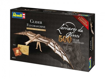 Leonardo edice 00516 - Glider (Leonardo da Vinci 500th Anniversary) (1:8) - Revell