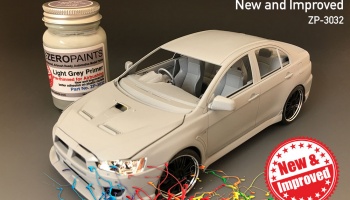 Light Grey Primer 60ml Airbrush Ready - New and Improved - Zero Paints