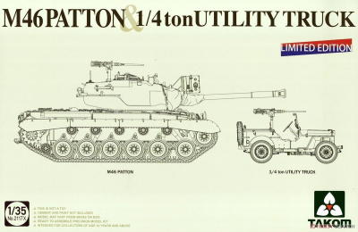 Limited Edition M46 Patton & 1/4 ton Utility Truck 1:35 - Takom