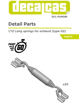 Long springs for exhausts - Type 2 1/12 - Decalcas