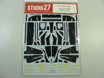 Lotus 107 Carbon Decal - Studio27