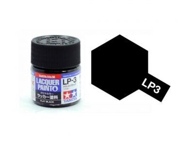 LP-3 Flat Black 10ml - Tamiya