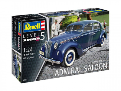 Revell 07042 Luxury Class Car Admiral Saloon Plastic Model Kit Blue 1:24