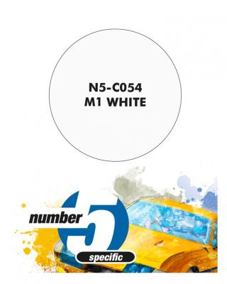 M1 White  Paint for Airbrush 30 ml - Number 5