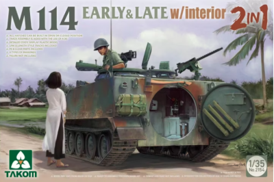M114 early & late type w/ interior (2in 1)  1/35 - Takom