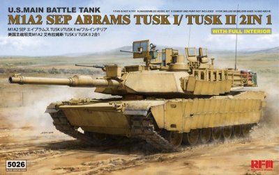 M1A2 SEP Abrams TUSK I /TUSK II with full interior 1/35 - RFM
