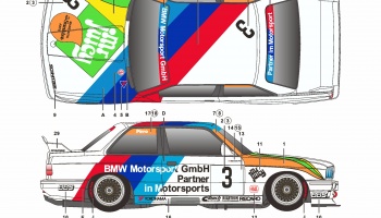 BMW M3 E30 Macau 1990 Mr. Juicy - SKDecals