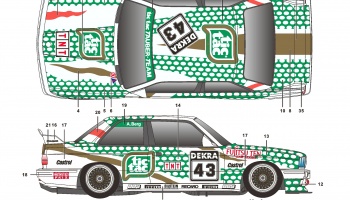 BMW M3 E30 DTM1991 Tic Tac - SKDecals