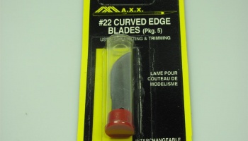 Čepel #22 dlouhá se zaobleným ostřím - Blades #22 Long Curve Edge - MAXX