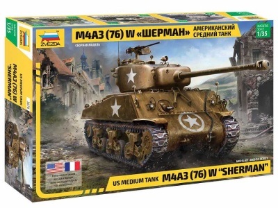 M4 A3 (76mm) Sherman Tank (1:35) - Zvezda