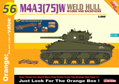 M4A3(75)W Welded Hull (1:35) Model kit 9156 - Dragon