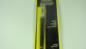 Modelářský nůž #3 s rukojetí ve tvaru psacího pera, s bezpečnostním krytem - MAXX