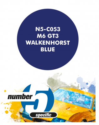 M6 GT3 Walkenhorst Blue  Paint for Airbrush 30 ml - Number 5