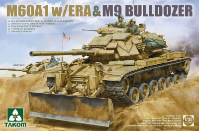 M60A1 w/ERA&M9 BULLDOZER 1/35 - Takom