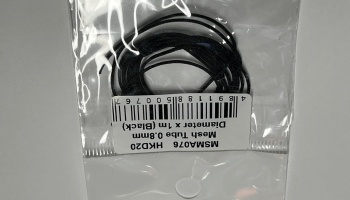 Mesh Tube 0.8mm diameter x1m (Black) - MSM Creation