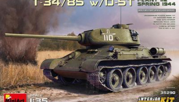 T-34/85 w/D-5T.  Plant 112. Spring 1944 - MiniArt