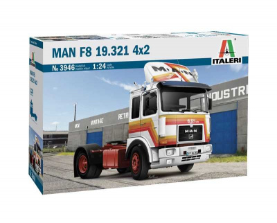 MAN F8 19.321 4x2 (1:24) Model Kit truck 3946 - Italeri