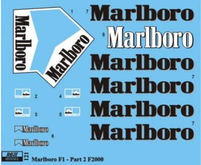 Marlboro logo F 310B / F 2000 / F 2003 1/24 - REJI MODEL