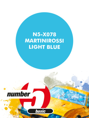 Martinirossi Light Blue Paint for airbrush 30ml - Number Five