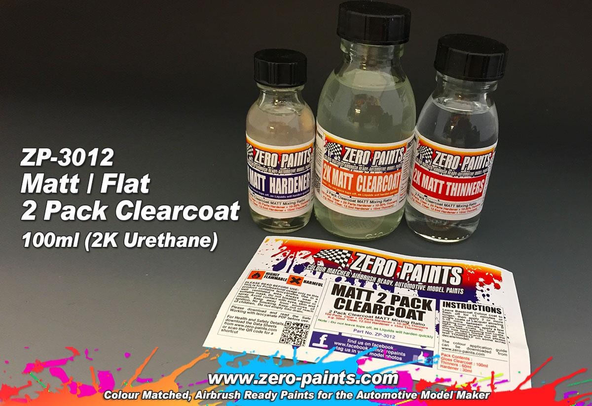 Semi-Gloss (Satin) 2 Pack Clearcoat 100ml (2K Urethane), ZP-3031