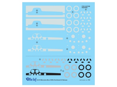 MB 300SL Dashboard - Blue Stuff