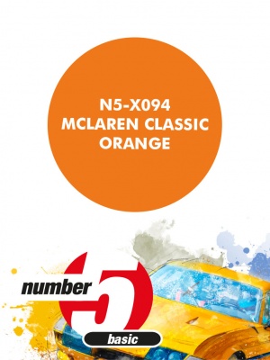 McLaren Classic Orange Paint for airbrush 30ml - Number Five