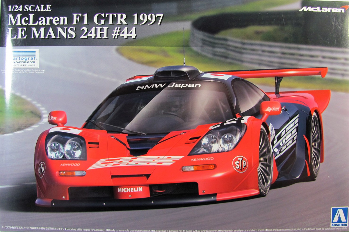 AOSHIMA 00752 Kit 1/24 McLaren F1 GTR 1997 LE MANS 24H Gulf n°41 