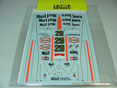McLaren M23 Full Sponsor 1978 - Tabu Design
