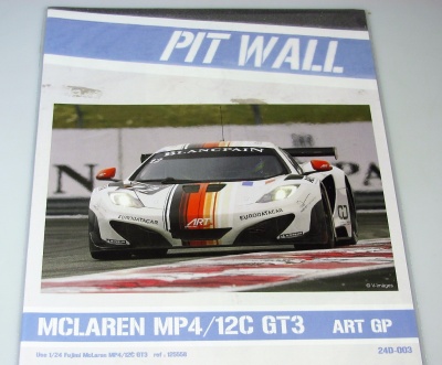 Mclaren MP4/12C GT3 ART GP - PIT WALL