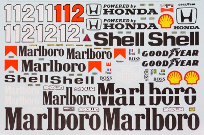 McLaren MP4/4 Decal 1/8 - MSM Creation