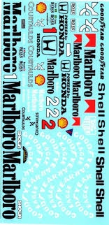 McLaren MP4/5 Full Decal 1/18 - MSM Creation