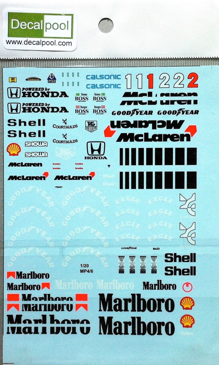Museum Collection 1/18 McLaren MP4/7 Tabaco Decal D864