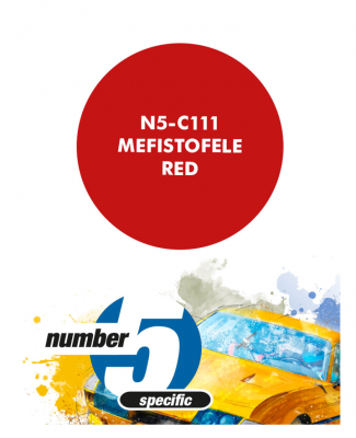 Mefistofele Red  Paint for Airbrush 30 ml - Number 5