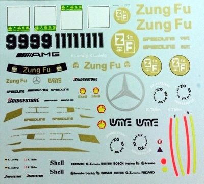 Mercedes Benz 190E 2.5-16 Evo II Macau Guia Race 1991 Decal 1/43 - MSM Creation