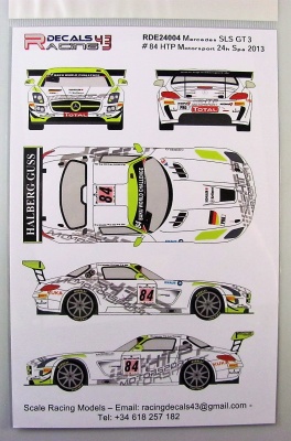 Mercedes SLS GT3 #84 Spa 24h 2013 - Racing Decals 43