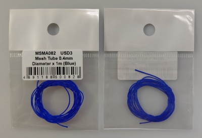 Mesh Tube 0,4 mm Diameter x 1m ( Blue ) - MSM Creation