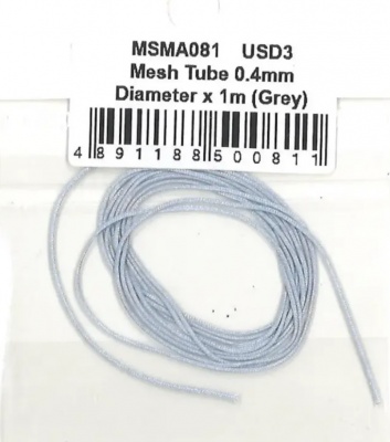 Mesh Tube 0.4mm diameter x1m (Grey) - MSM Creation