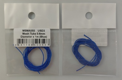Mesh Tube 0.6mm diameter x 1m (Blue) - MSM Creation