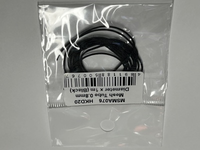 Mesh Tube 0.8mm diameter x1m (Black) - MSM Creation