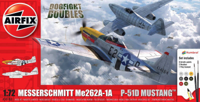 Messerschmitt Me262 & P-51D Mustang Dogfight Double (1:72) - Airfix