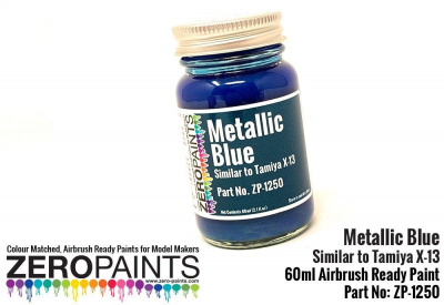 Metallic Blue - Similar to Tamiya X13 - 60ml - Zero Paints