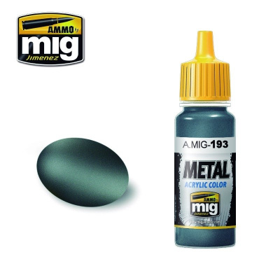 METALLIC Bluish Titanium Metal Acrylics  (17 ml) – AMMO Mig