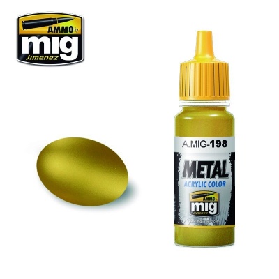 METALLIC Gold Metal Acrylics  (17 ml) – AMMO Mig